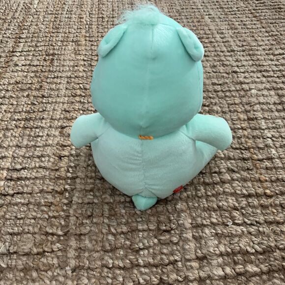 Vintage 2003 Wish Care Bear Plush Shooting Star Stuffed Animal Light Green - Picture 5 of 10